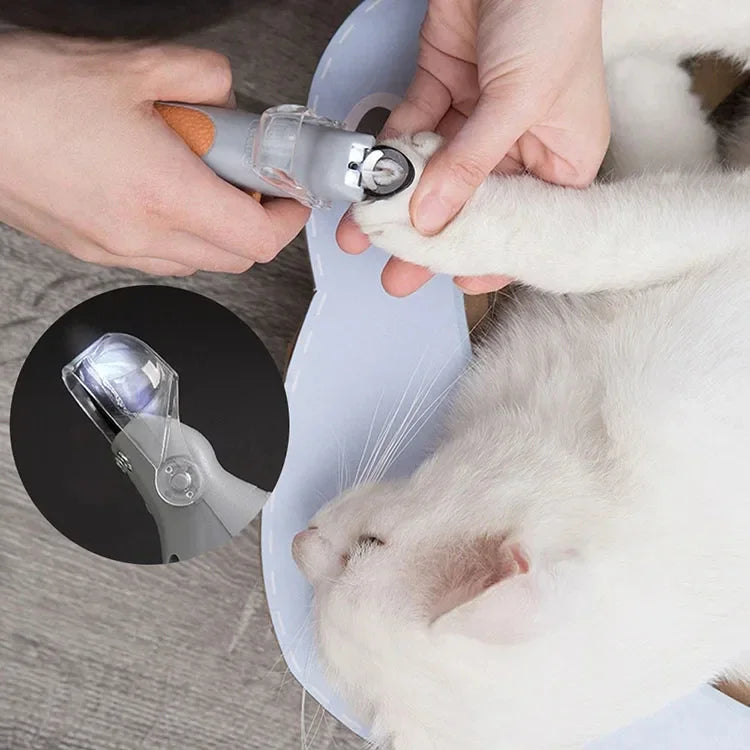 Professional Pet Nail Clipper with LED Light – Dog & Cat Nail Scissors for Safe Grooming