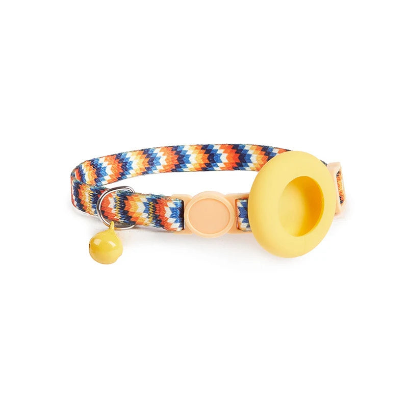 AirTag Pet Collar – Anti-Lost GPS Tracking Holder for Dogs & Cats, Adjustable Outdoor Tracker Sleeve