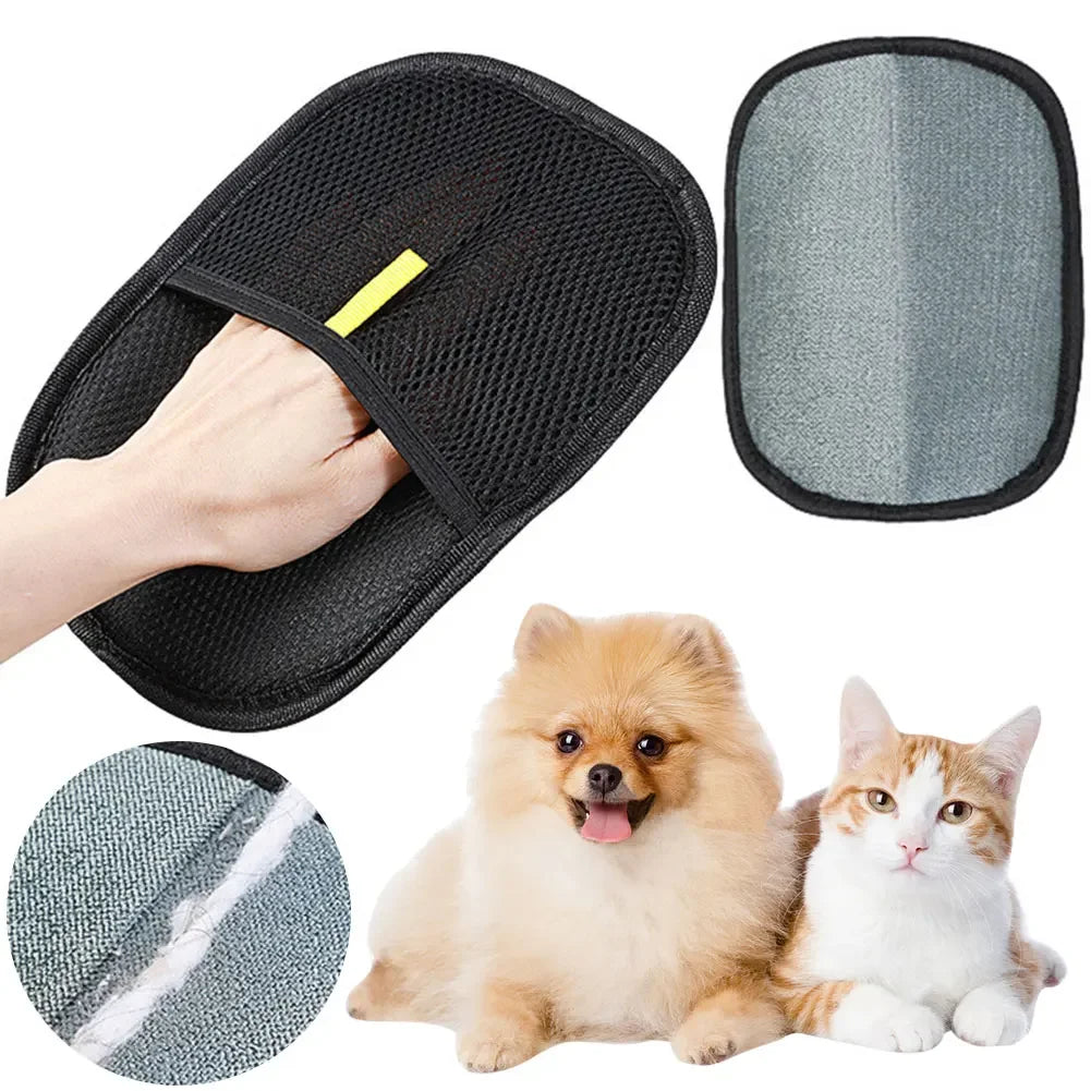 Cat & Dog Hair Remover Gloves – Pet Hair Cleaning Brush and Lint Remover for Home & Furniture